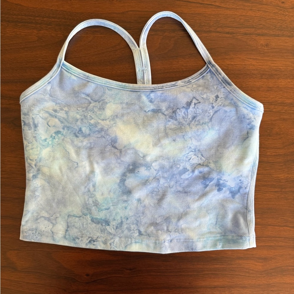 Beyond Yoga NWOT Light Blue Tie-Dye Top